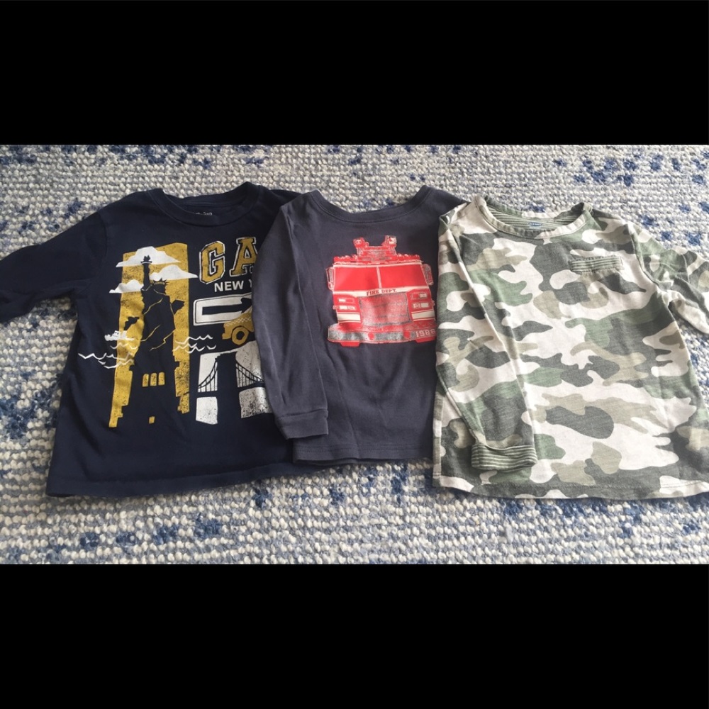 Bundle of boys long sleeve tees